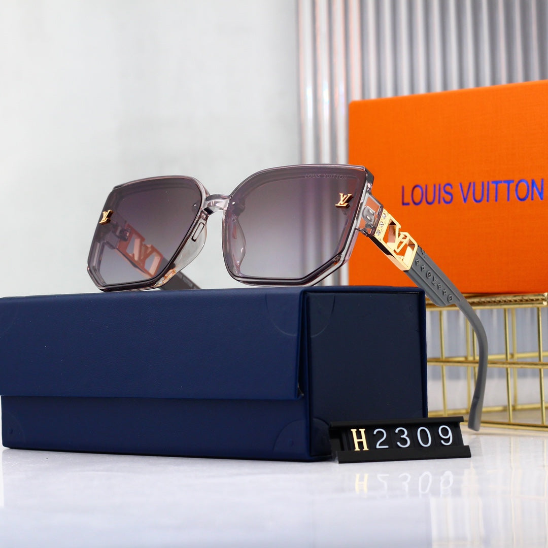 Hexagonal Oversized Sunglasses-With Gift Box